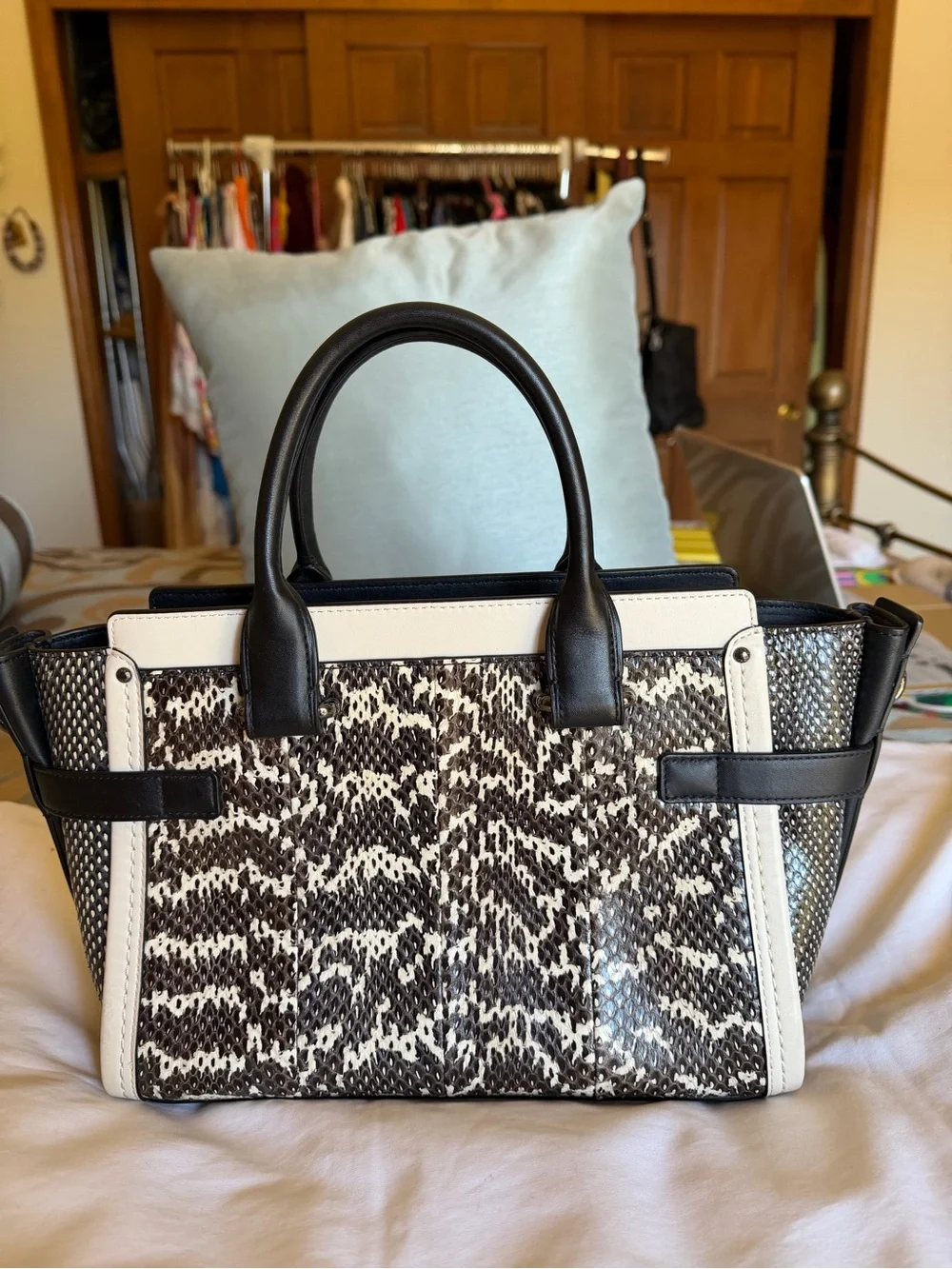 Coach Snakeskin Swagger 27 Bag 2016